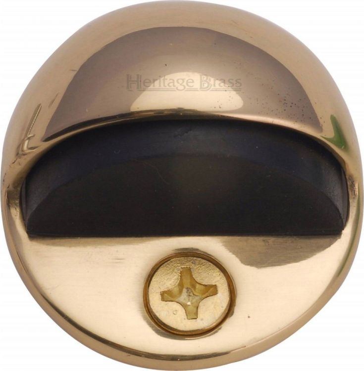 Heritage Brass V1080-PB door stop floor mounted polished brass