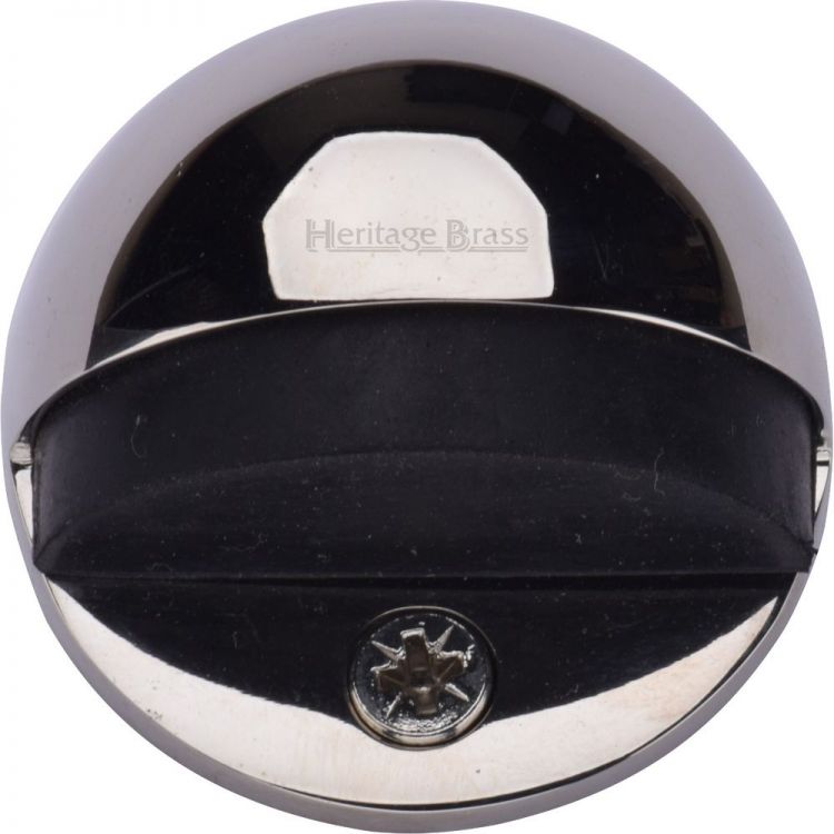 Heritage Brass Shielded Door Stop Polished Nickel finish