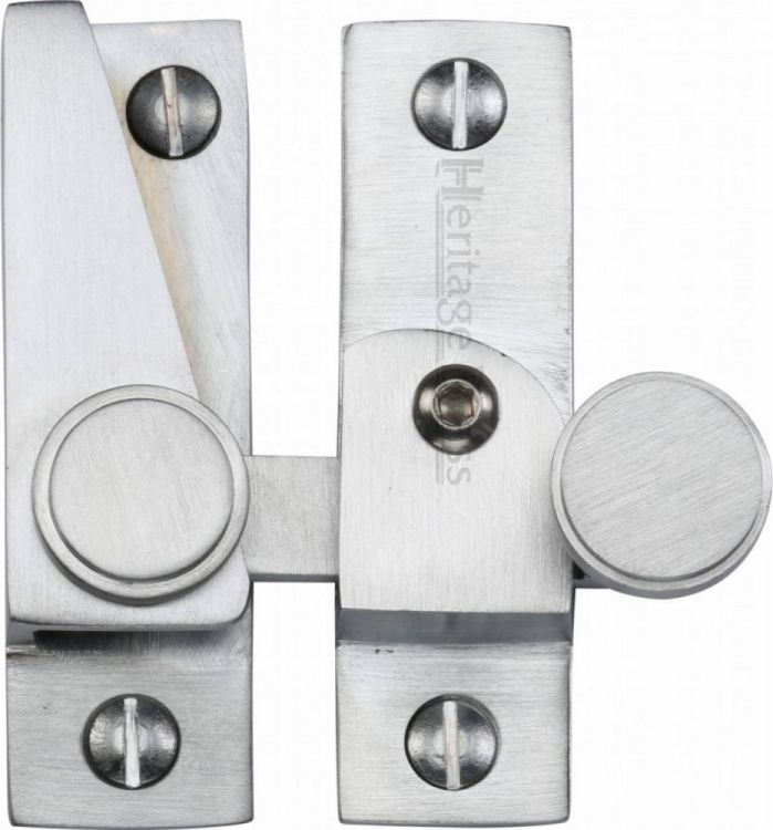 Heritage Brass V1106L-SC Sash Fastener Lockable Satin Chrome Finish