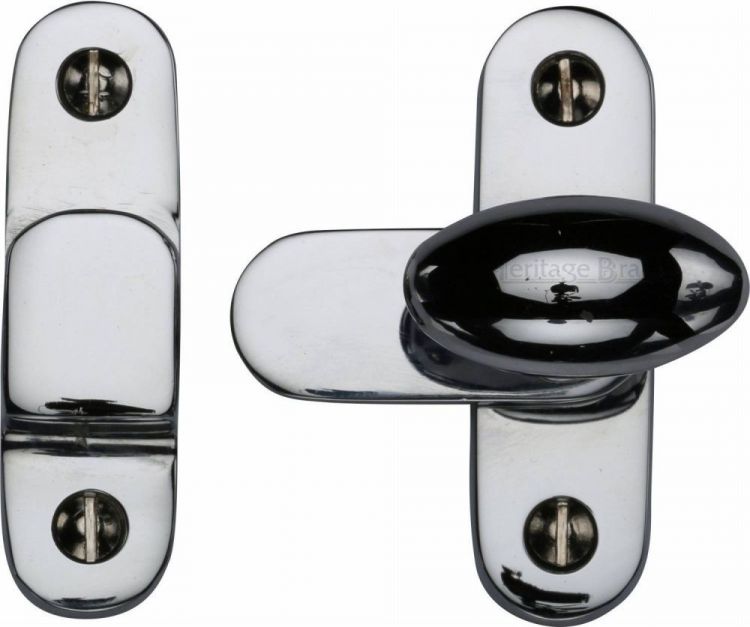 Kitchen Heritage Brass Cabinet Hook & Plate Polished Chrome Finish - V1970-PC