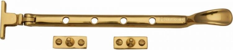 Heritage V990-10PB Polished brass casement stay victorian 10