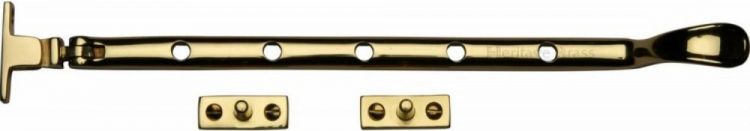 Heritage V990-12PB Polished brass casement stay victorian 12