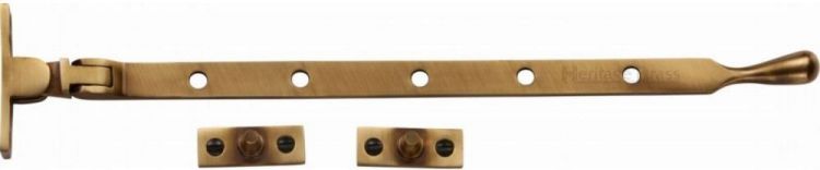 Heritage V992-12AT Antique brass ball end casement stay 12