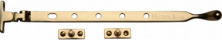 Heritage V992-12PB Polished brass ball end casement stay 12