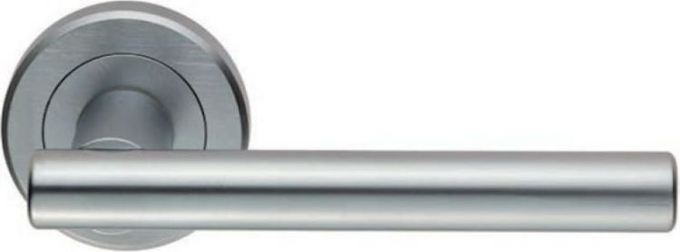 Serozzetta Philadelphia ZIN3121-SC satin chrome zinc lever on rose handles