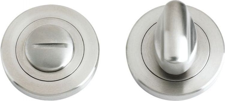 50mm Round Thumb Turn in Satin Stainless Steel - Zoo Hardware | ZPS004SS