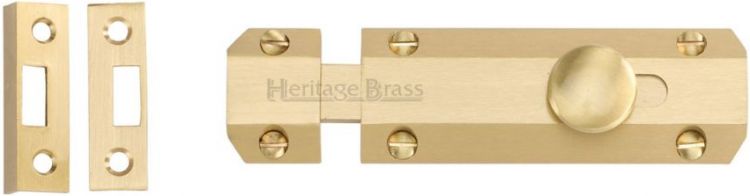 C1685 4-SB - Heritage Brass Door Bolt Flat 4