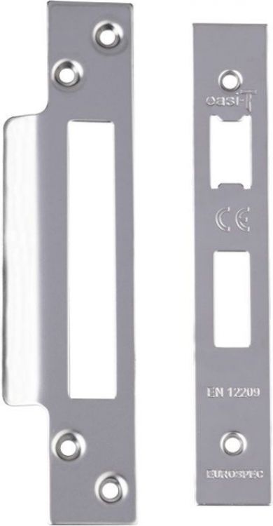 Eurospec FSF5004BSS Forend Strike & Fixing Pack to Suit Architectural Sashlocks Polished Chrome