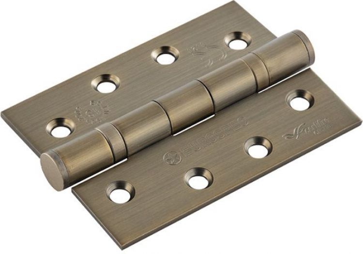Ball Bearing Door Hinge in Antique Brass, (102 x 76mm / 4" x 3") | HIN1433P/13AB