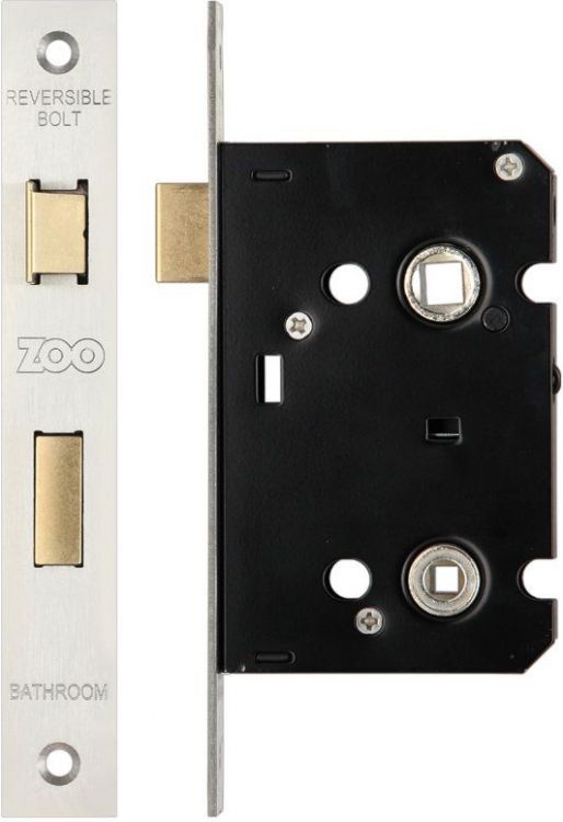 Zoo ZBC64SS Mortice Bathroom Lock 2.5