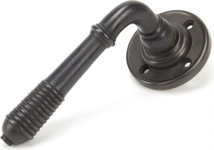 Anvil 83957 Aged Bronze Reeded Lever on Rose Set