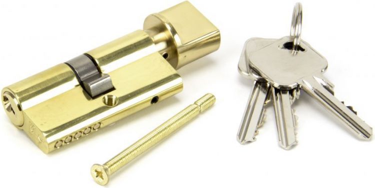 Brass 30/30 Euro Cylinder/Thumbturn