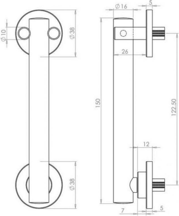 Satin Stainless Steel Front Door Knocker 150mm – Door Furniture Direct