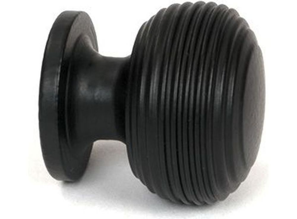 A.B Hardware Black Solid Brass Beehive Cabinet Knobs – Powder Coated, 30mm Or 40mm, Drawer & Cupboard Pulls