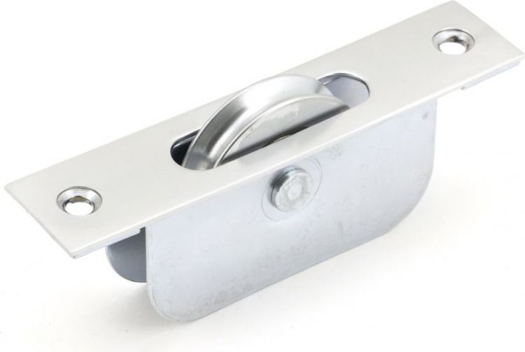 Satin Chrome Square Ended Sash Pulley 75kg