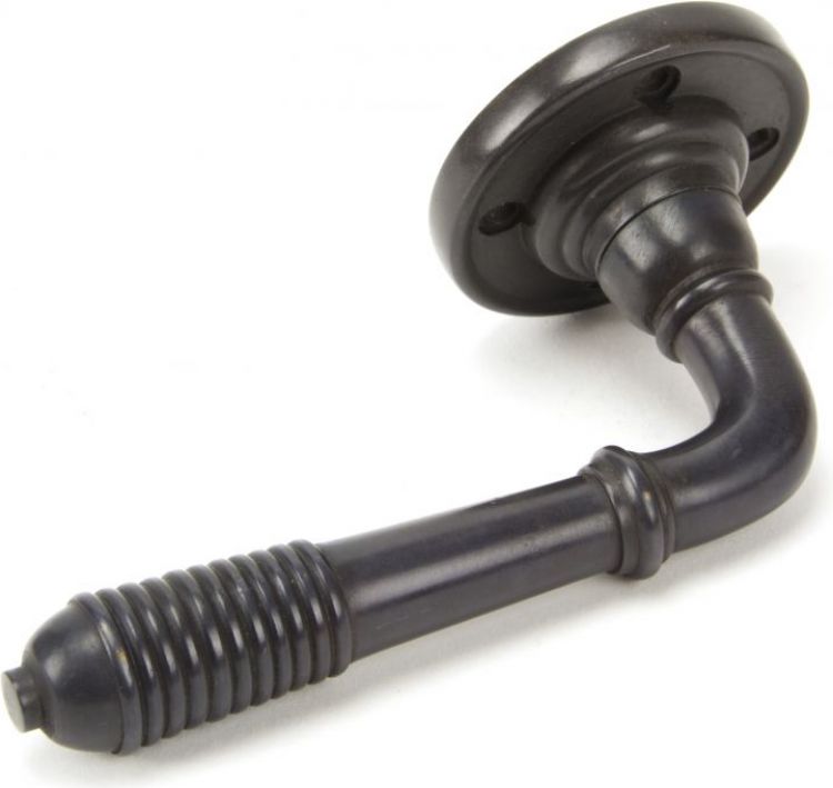Anvil 83957 Aged Bronze Reeded Lever on Rose Set