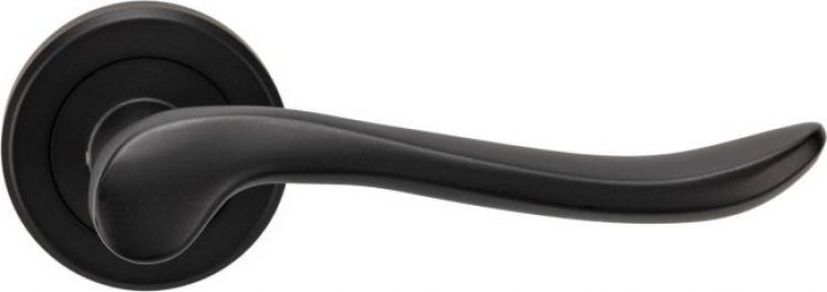 Serozzetta ZIN3130MB VERDUN Scroll Lever Handle On Rose Matt Black