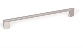 Hafele 132.19.111 GRAF 2 Knurled Cabinet Bar Handle 256mm c/c Stainless Steel Effect