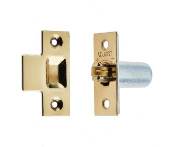 Frelan J8072PB - roller catch brass adjustable