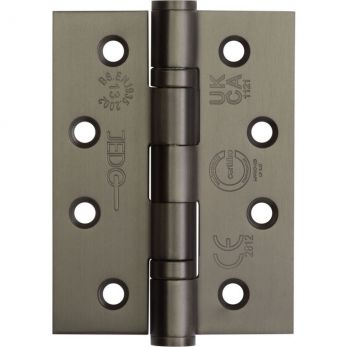 Ball Bearing Door Hinge in Dark Matt Bronze, (102mm x 76mm / 4" x 3") | J9500DB