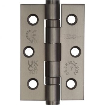 Ball Bearing Door Hinge in Dark Bronze Grade 7, (76mm x 50mm / 3" x 2") | J9502DB