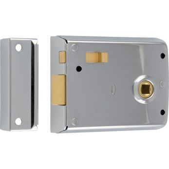 Eurospec RLE8043PC - polished chrome 102x76mm rim latch