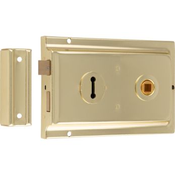 Eurospec RSE8064PB - polished brass 152x102mm rim lock