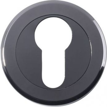 51mm Round Euro Keyhole Escutcheon in Black Nickel - Serozzetta | SZM001BN