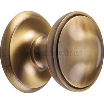 Heritage Brass V900-AT Antique Brass 77mm Round Centre Knob