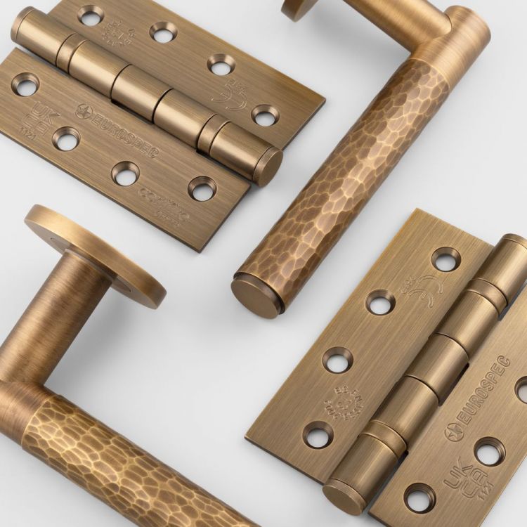 Ball Bearing Door Hinge in Antique Brass, (102 x 76mm / 4" x 3") | HIN1433P/13AB