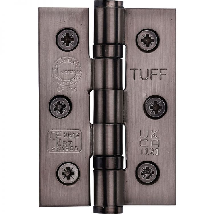 Ball Bearing Door Hinge in Matt Bronze, (75mm x 50mm / 3