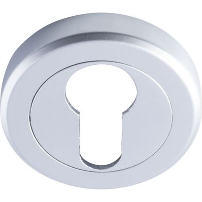 51mm Round Euro Keyhole Escutcheon in Satin Chrome - Serozzetta | SZM001SC