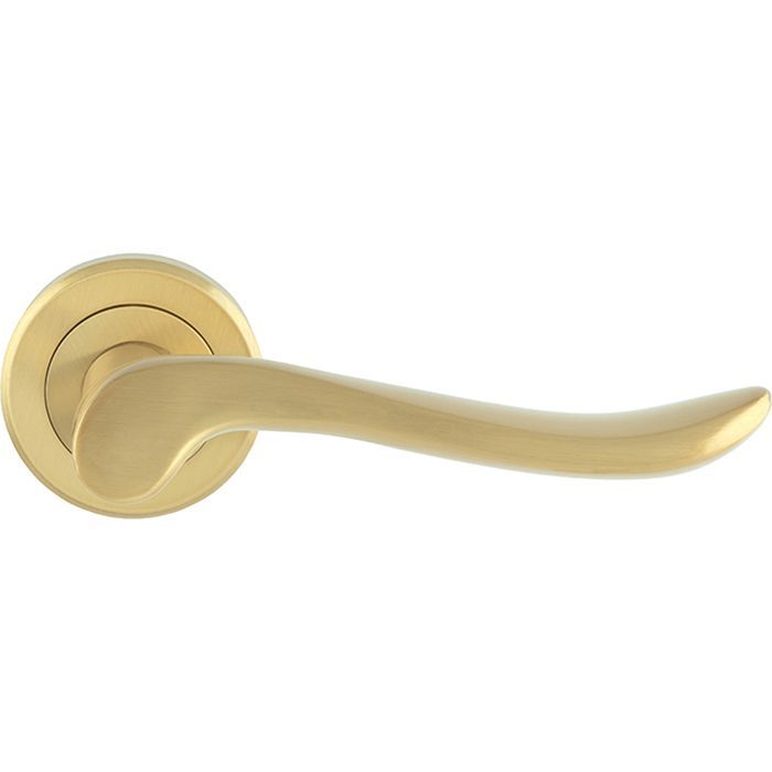 Serozzetta Verdun Lever On Rose in Satin Brass - by Carlisle Brass - ZIN3130SB